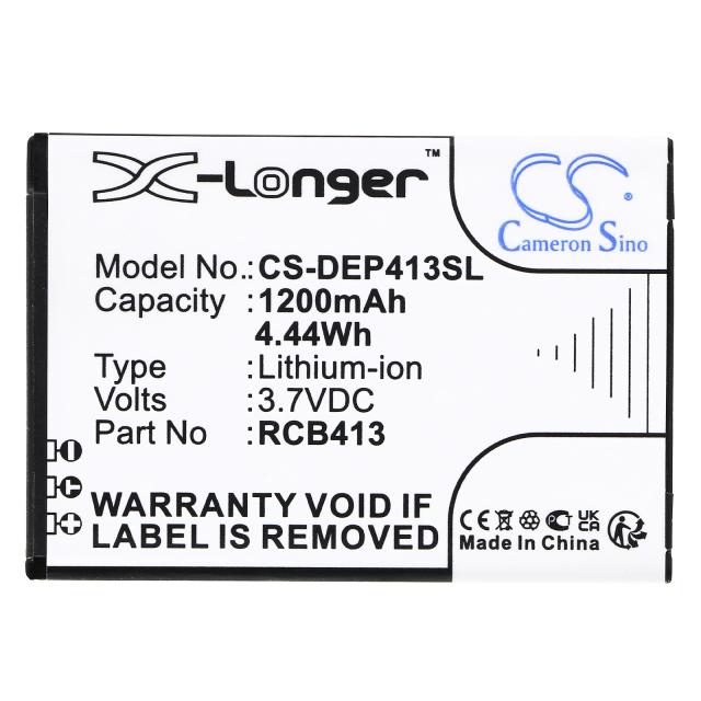 Mobile battery  DORO Primo 406, Primo 413, Primo 414 RCB01P01  LiIon 3,7V 1200mAh CAMERON SINO 