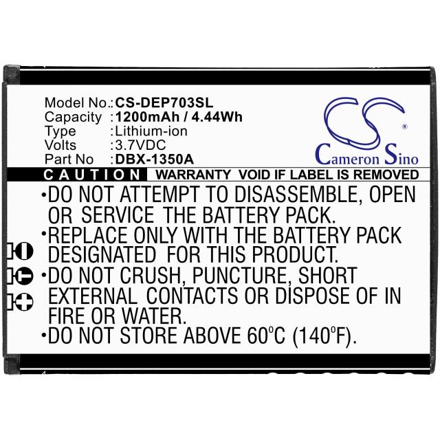 Mobile battery  DORO 7030, 7031, 7080, DFC-0270  DBX-1350A LiIon 3,7V 1200mAh CAMERON SINO 