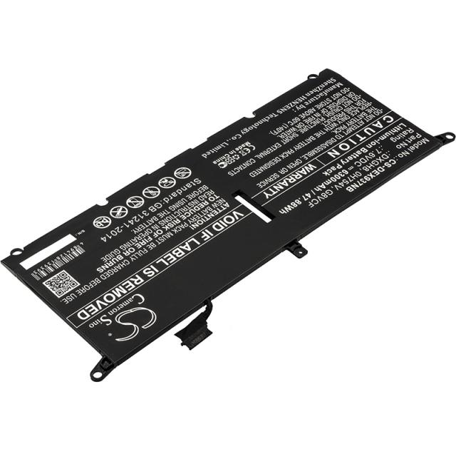 Laptop Battery for DELL XPS 13 2018, XPS 13 9370, 0H754V, DXGH8 LiPo 7.6V  6300mAh CAMERON SINO 