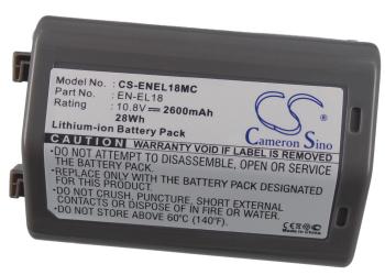 Camera Battery for NIKON D4,D5,D500,D800  EN-EL18MC  10.8V 2600mAh  LiIon   Cameron Sino