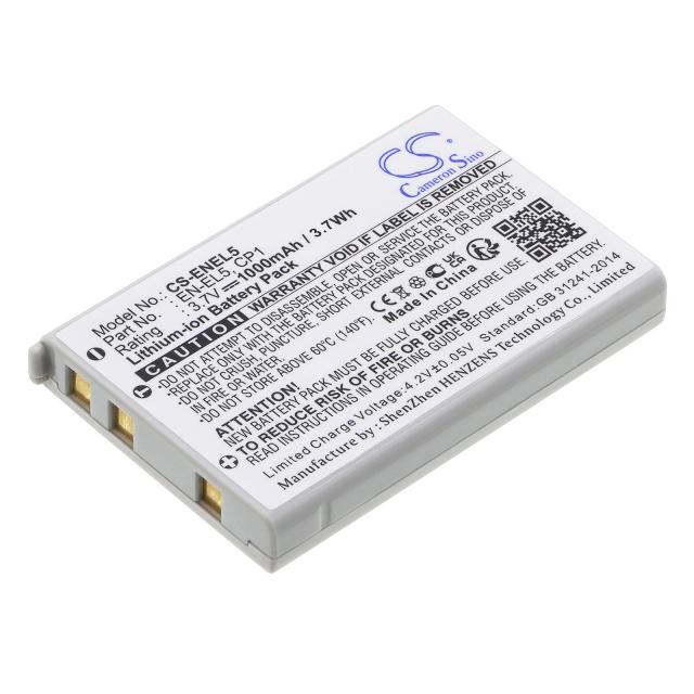 Camera Battery for NIKON EN-EL5  Li-Ion 3.7V 1000mAh Cameron Sino 