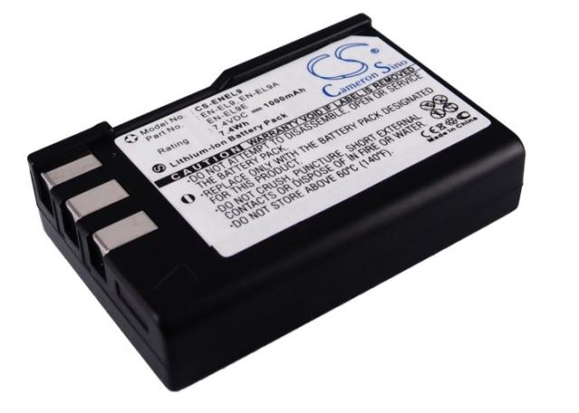 Батерия за апарат NIKON EN-EL9  D-SLR D40 D60 D3000 D5000, 7.4V, 1000mAh, Li-Ion, Cameron Sino 