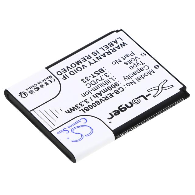 Mobile battery  Sony Z800, G700, K800i, Z750 BST-33 LiIon  3,7V 900 mA Cameron Sino 