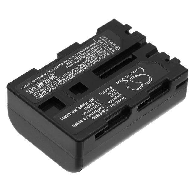 Camera Battery for SONY NP FM50 LiIon 7.2V 1300mAh Cameron Sino 