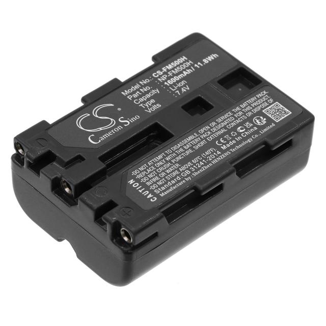 Camera Battery for NPFM500H LiIon 7.2V 1600mAh  Cameron Sino 