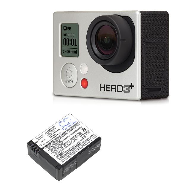 Батерия за камера GO PRO Hero 3; HERO 3 Plus  AHDBT-201  3,7V 950mAh LIIon Cameron Sino 