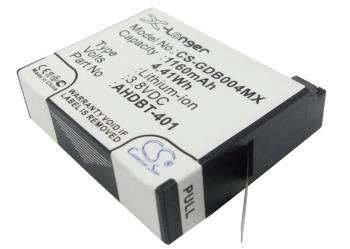 Camera Battery for GOPRO Hero 4; HERO 4 Plus  AHDBT-401  3,8V 1160mAh   LIIon Cameron Sino
