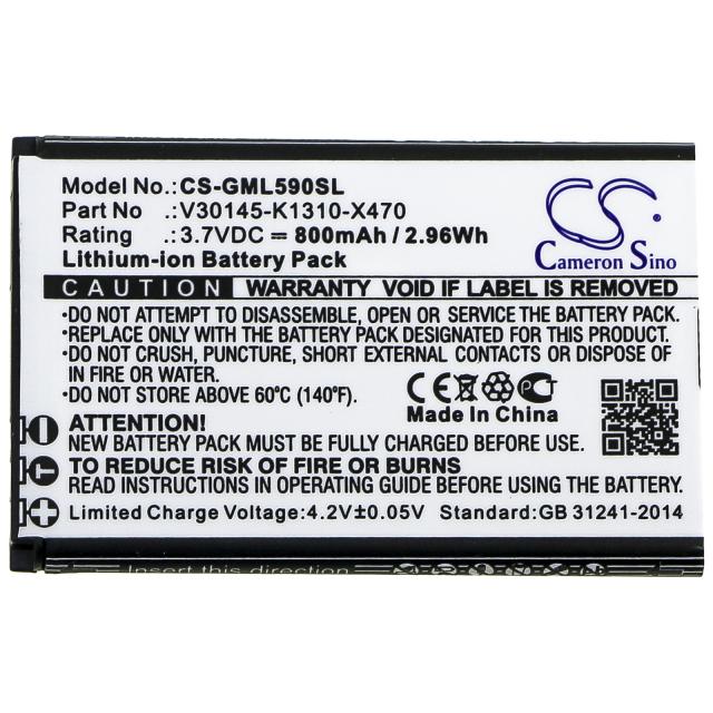 Батерия за мобилен телефон Gigaset GL390, GL590 V30145-K1310-X470  LiIon 3,7V 800mAh CAMERON SINO 