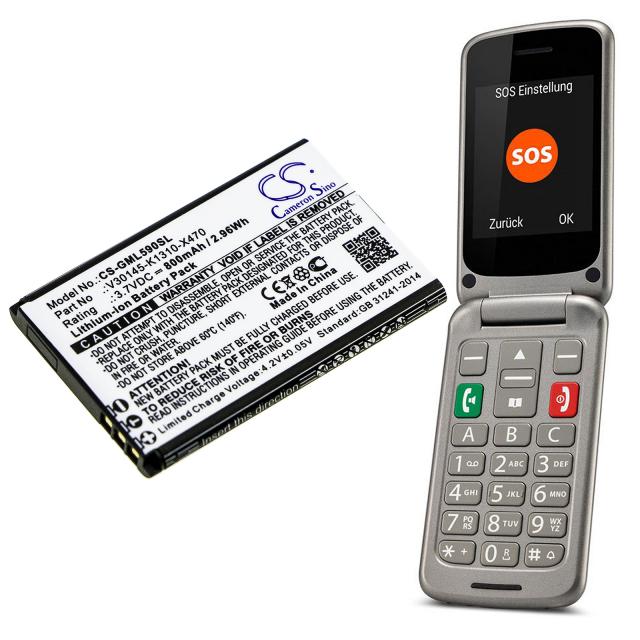 Батерия за мобилен телефон Gigaset GL390, GL590 V30145-K1310-X470  LiIon 3,7V 800mAh CAMERON SINO 