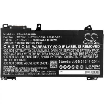 Laptop Battery for HP PROBOOK 430 G6-5PP35EA, PROBOOK 440 G6-5PQ07EA HSTNN-0B1C LipO 11.55V 3800mAh CAMERON SINO
