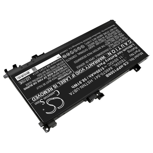 Laptop Battery for HP OMEN 15-AX003NI  TE03XL TPN-Q173 CS-HPP150NB 11,55V 5100mAh CAMERON SINO 