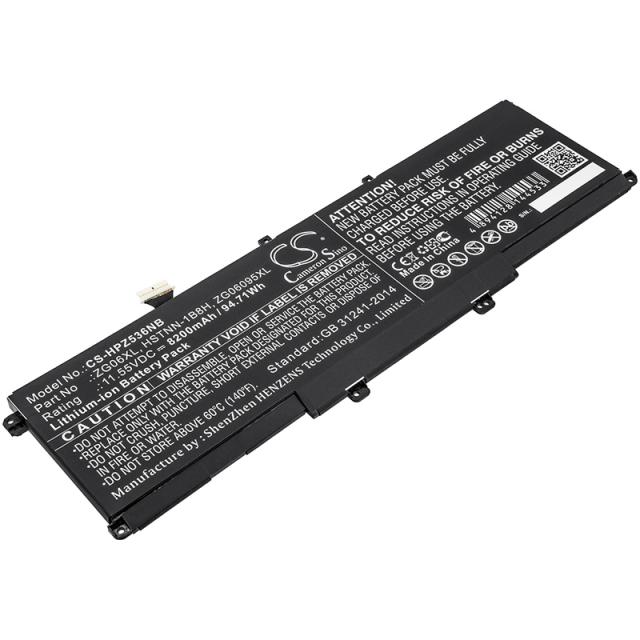 Laptop Battery for HP ZBook Studio G5, ZBook Studio X360 G5 5CN15PA, HSTNN-1B8H  LiIon 11,55V 8200mAh CAMERON SINO 