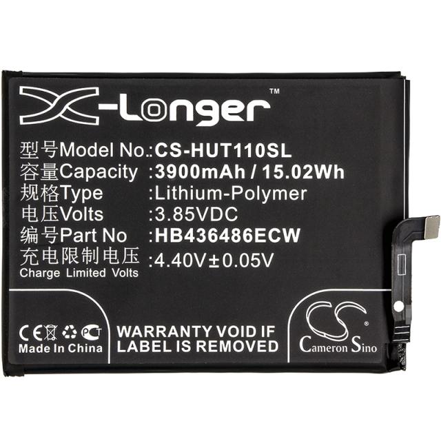 Mobile battery  Huawei BLA-AL00, CLT-L04, G10 Plus  HB436486ECW LiPo  3,85V 3900 mA Cameron Sino 
