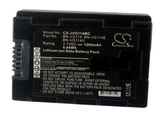 Camera Battery for JVC VG114 MC Li-Ion 3.7V 1200mAh Cameron Sino 