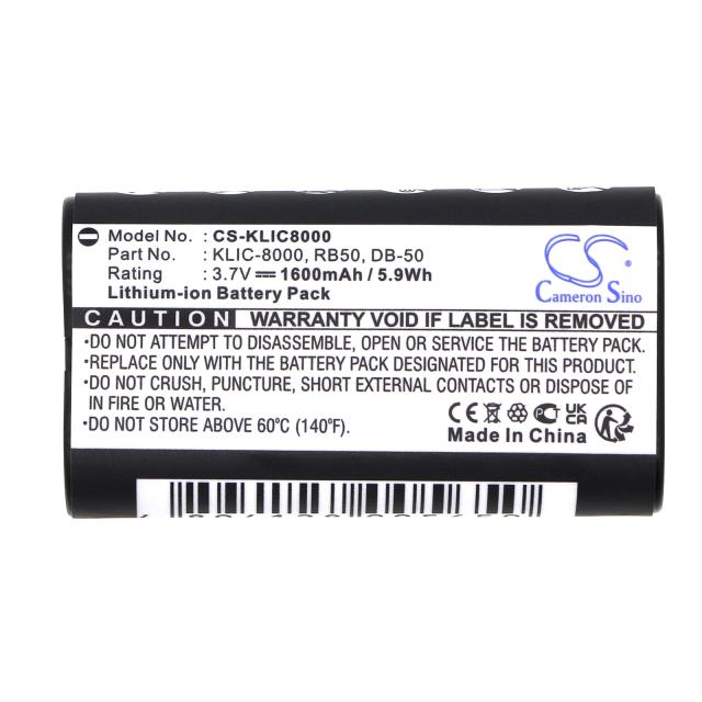 Батерия за фотоапарат  KODAK KLIC-8000 LiIon 3.7V  1600mAh Cameron Sino 