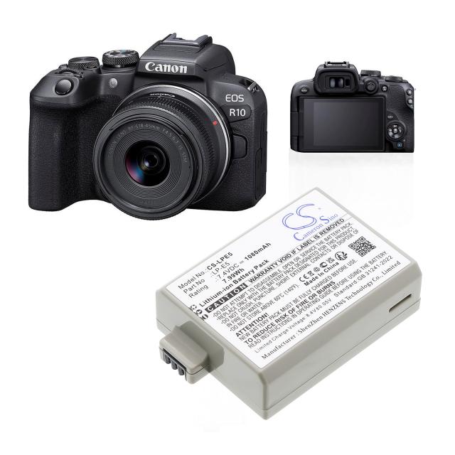 Camera Battery for CANON LPE5 LiIon 7.2V 1080mAh Cameron Sino 