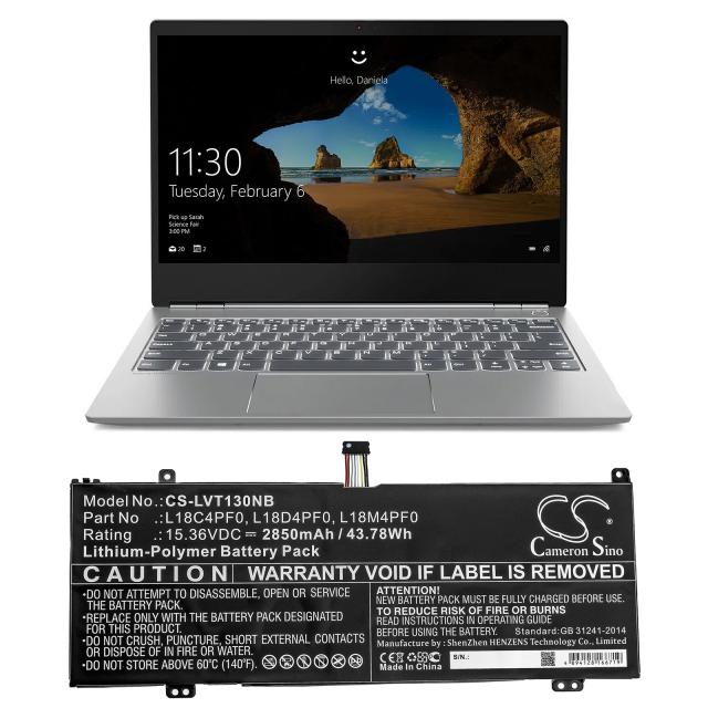 Laptop Battery for  LENOVO ThinkBook 13S-20R9005GSB, ThinkBook 14s-0RS002CAU   L18C4PF0  15.36V  2850 mAh CAMERON SINO 