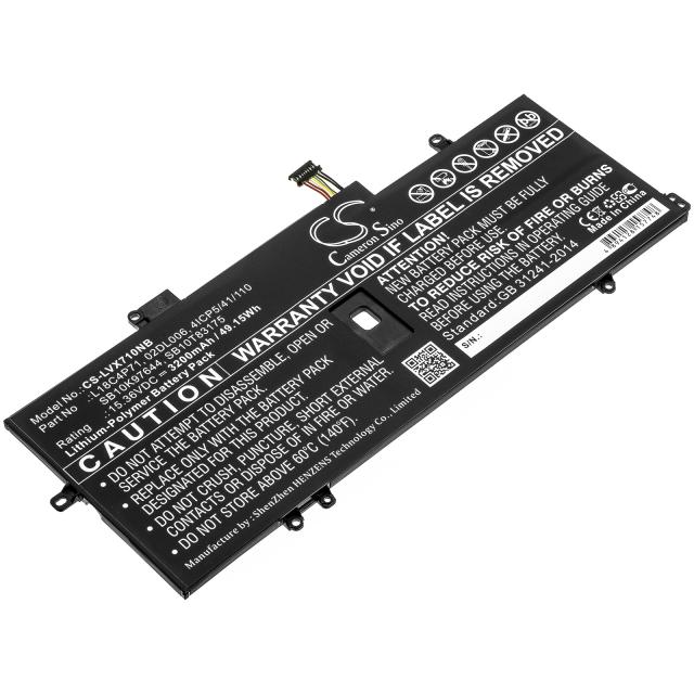 Laptop Battery for  LENOVO ThinkPad X1 Carbon 2019, Thinkpad X1 Yoga Gen 5-20ub0000ya, L18C4P71 LiPo 15.36V 3200mAh CAMERON SINO 