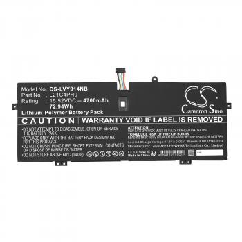 Laptop Battery for LENOVO Yoga 9 14IAP7 L21B4PH0 LiPo 15.52V 4700mAh CAMERON SINO