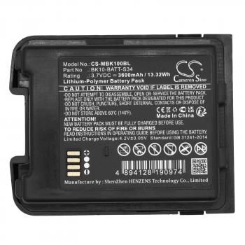 Camera Battery for  barcode scanner M3 Mobile BK10 LiPo  3.7V 3600mAh Cameron Sino