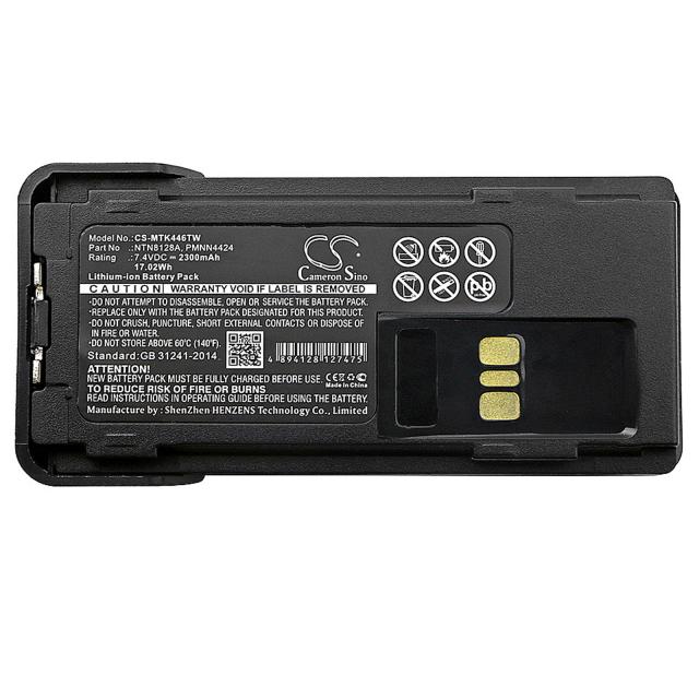 Camera Battery for Two-Way Radio  Motorola APX2000, APX3000 , APX4000  NNTN8128A LiIon  7,4V 2300mA Cameron Sino 