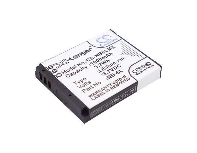 Camera Battery for CANON NB6L LiIon 3.7V 1000mAh LiIon Cameron Sino 