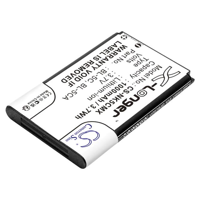 Mobile battery CAMERON SINO BL-5C, for Nokia 105 2700 3110 5130 6230 E50, 3.7V, 1000mAh 