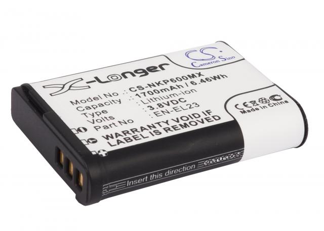 Camera Battery for NIKON EN-E23  Coolpix P600; P900  LiIon 3,8V  1700mAh  Cameron Sino 