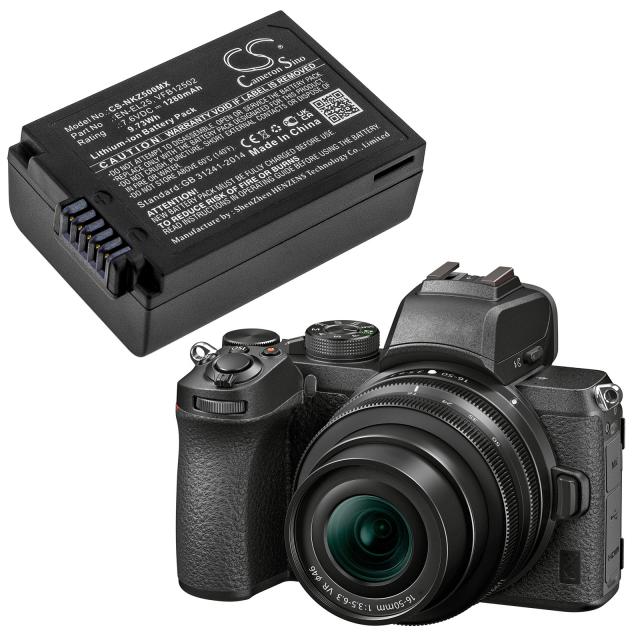 Camera Battery for NIKON (EN-EL25) LiIon 7.6V 1280mAh Cameron Sino 