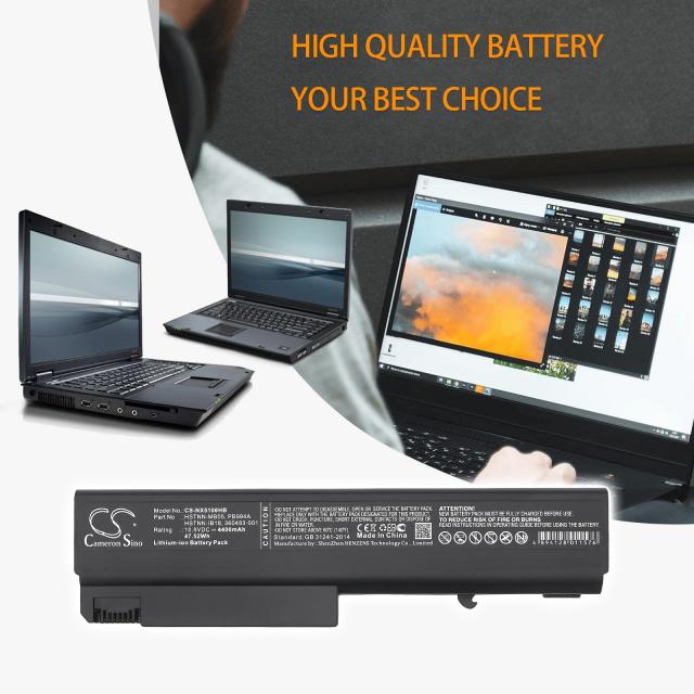 Laptop Battery for  HP Business NoteBook NX6315, 6510b, NC6110  HSTNN-I03C LiIon 10.8V 4400mAh CAMERON SINO 