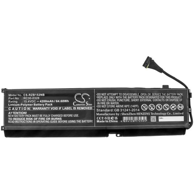 Laptop Battery for Razer Blade 15 2020, Blade 15 2021, RZ09-0328  RC30-0328  LIPo 15.4V 4200 mAh CAMERON SINO 