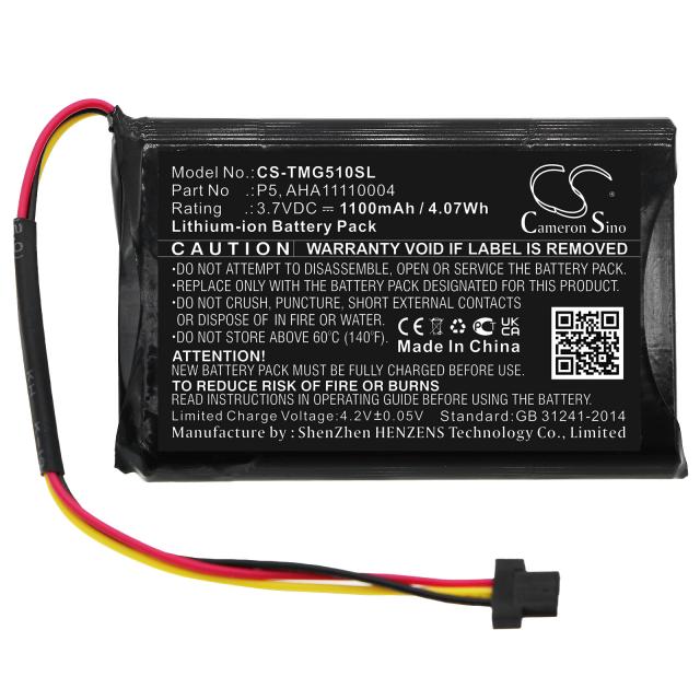 Camera Battery for GPS TomTom AT6, Go 510, Go 520, Go 520 WIFI, VIA 62, Go Basic 6″  3,7V 1100mAh LiIon Cameron Sino 