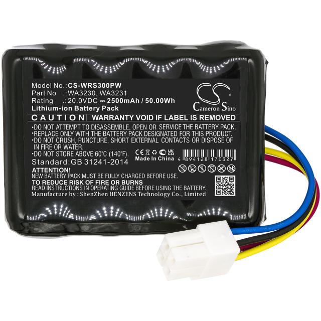 Батерия Cameron Sino, За косачка робот WORX Landroid S 390m2,Landroid S300  FERREX R800 Smart 20V 2500mAh Cameron Sino 
