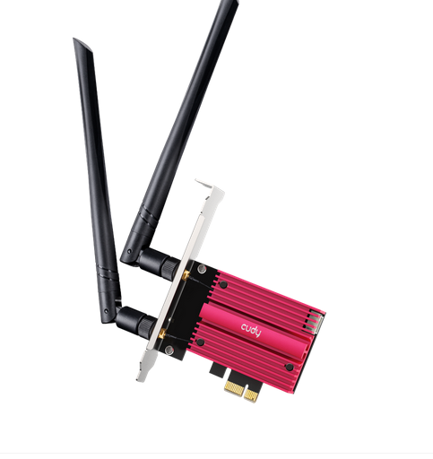 Мрежова карта Cudy WE9300, PCIe, 3-бандов, 5.7 Gbps, 2.8 Gbps, 688 Mbps, WiFi, Bluetooth 5.4 