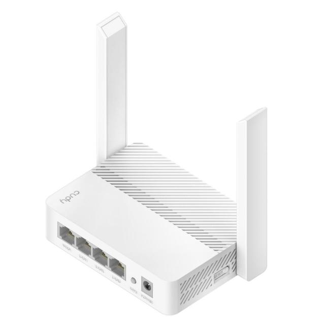 Безжичен рутер Cudy WR300 N300  802.11b/g/n,300Mbps/ 2.4GHz, 4 x 10/100Mbp, 2 x 5dBi fixed антени 