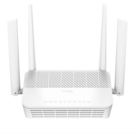 Безжичен рутер Cudy WR3000P 2.5G,AX3000, Mesh Poe Рутер, 4 x 10/100/1000Mbps Ports, 4 x 5dBi fixed антена 