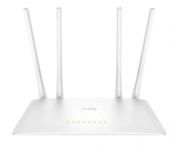 Безжичен рутер Cudy WR300S N300  802.11b/g/n,300Mbps/ 2.4GHz, 5 × 10/100Mbp, 4 × 5dBi fixed антени