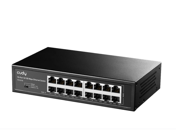 Switch Cudy FS1016, 16-Port 10/100Mbps, Metal Switch 