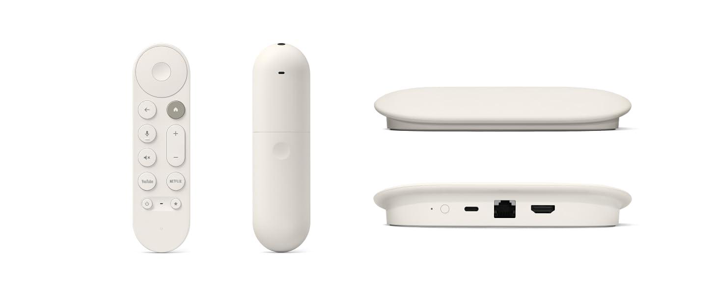 Multimedia player Google TV Streamer 4K, 32GB, with remote control