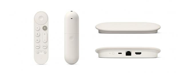 Мултимедиен плеър Google TV Streamer 4K, 32GB, с дистанционно 