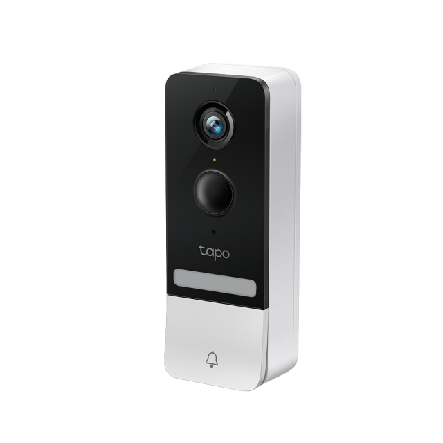 Видео звънец за врата Tapo D230S1, 2.4Ghz, 2K 5MP, Color Night Vision, акум.батерии, microSD 