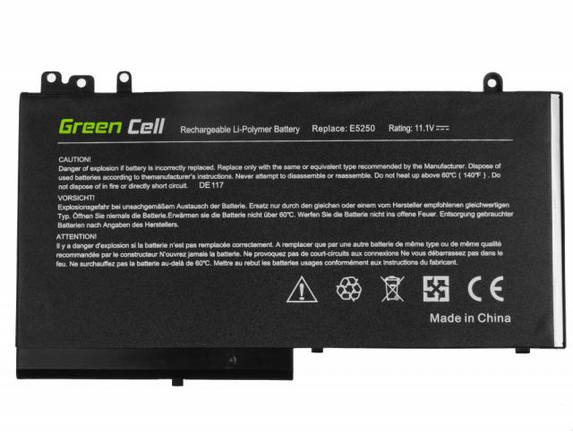 Laptop Battery for   Dell Latitude 12 5250 E5250 14 E5450 15 E5550 11 3150 3160 RYXXH  11,1V 2900mAh GREEN CELL 