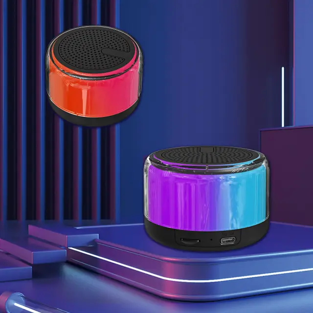 Блутут колонка Denver BTP-103, с RGB осветление и опция за TWS сдвояване 