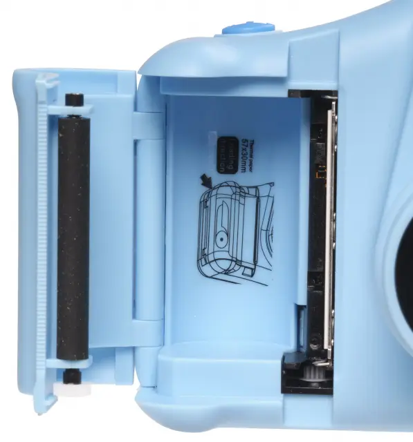 Детски фотоапарат Denver KPC-1370NSBU BLUE с функция за моментален термопечат на снимки и камера за селфита. 