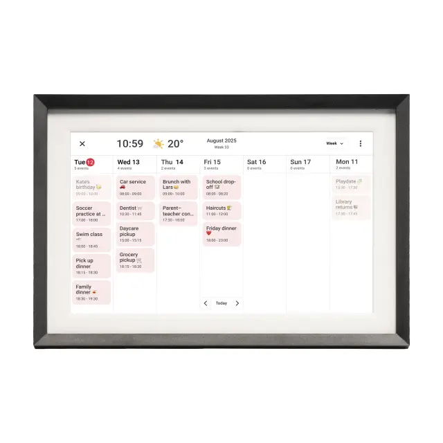 Дигитална смарт фоторамка Denver PFF-1018, 10.1" Wi-Fi, Frameo app 