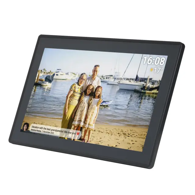 Дигитална смарт фоторамка Denver PFF-1515B BLACK, 15,6" FULL HD, Wi-Fi, Frameo app 