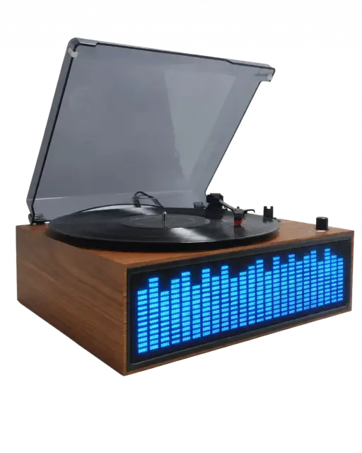 Грамофон Denver VBS-271, bluetooth, предно осветление, с вградени високоговорители 