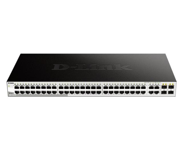 Switch D-Link DGS-1210-52, 48 ports 10/100/1000 Base-T port with 4 x 1000Base-T / SFP ports, controllable, for cabinet mounting 