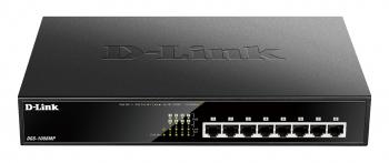 Switch D-Link DGS-1008MP, 8 портов PoE 10/100/1000 Gigabit
