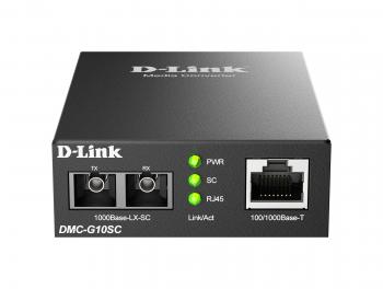 Media Converter D-link DMC-G10SC/E, 100/1000Base-T to 1000Base-LX SC Single-Mode (10 km)